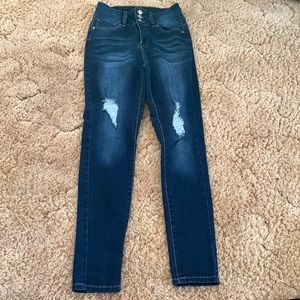 High Rise ripped jeans